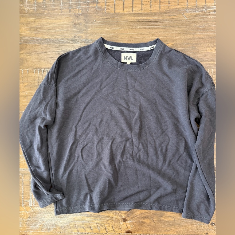 Madewell Women's Charcoal Sweatshirt Cozy Soft Athleisure Loungewear